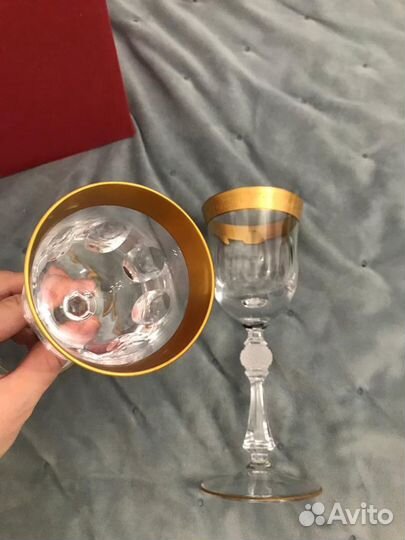 Набор бокалов из богемского стекла Кветна (Kvetna)