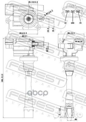 Катушка зажигания mitsubishi lancer,lancer cedia