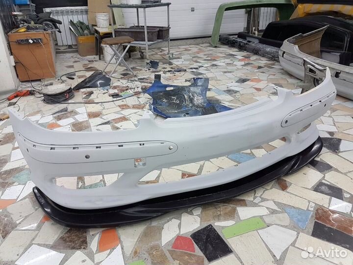 Сплитер губа на мерседес w215 AMG