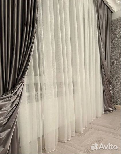Шторы, качественная ткань, тюли, портьеры