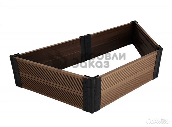 Грядка из дпк Трапеция 750 мм. высотой 300 мм