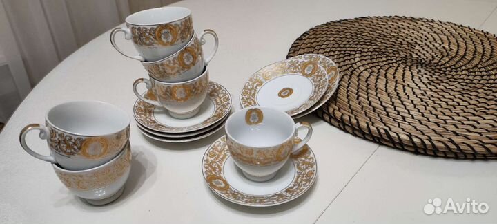 Набор кофейный фарфоровый