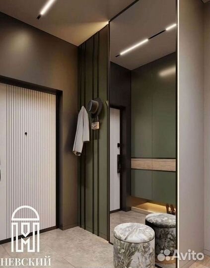 Письменный стол у окна со стеллажами на заказ