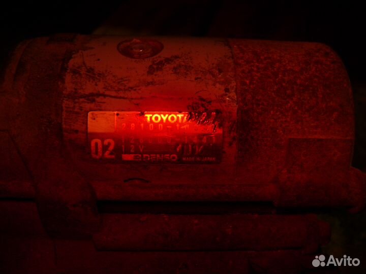 Стартер 128000-1441 Corolla E10 Denso 28100-10041
