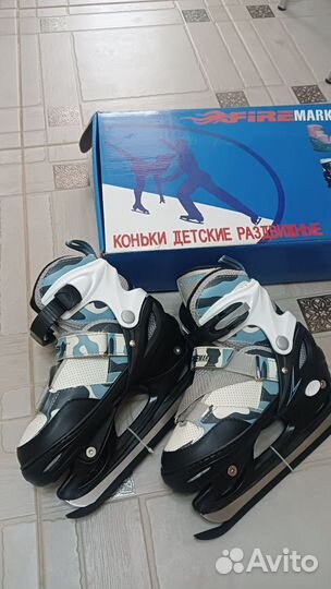 Коньки детские раздвижные 35-38