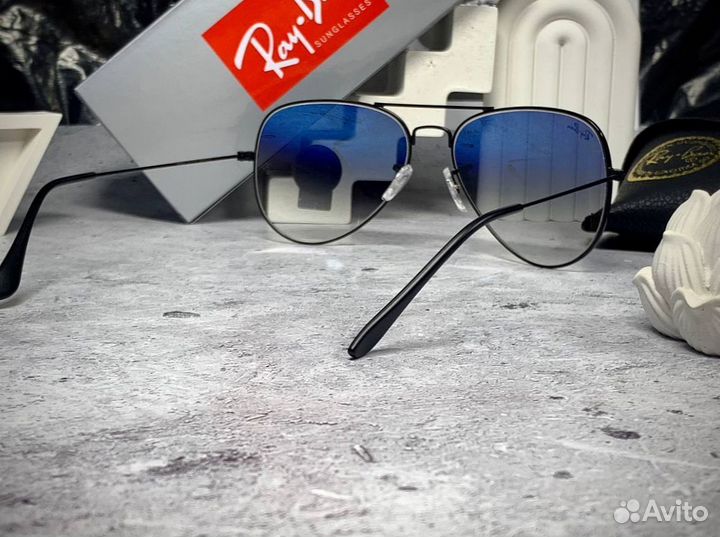 Очки Ray Ban Aviator синие