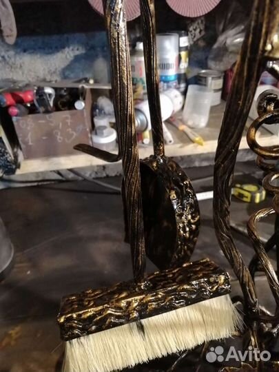 Кованый каминный набор