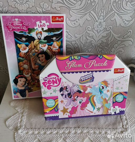 Пазлы пони и принцессы дисней