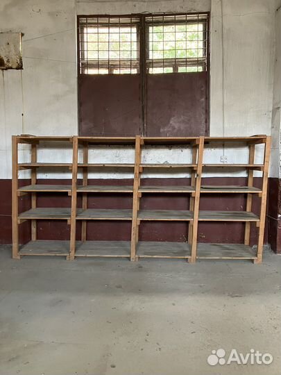 Стеллажи деревянные