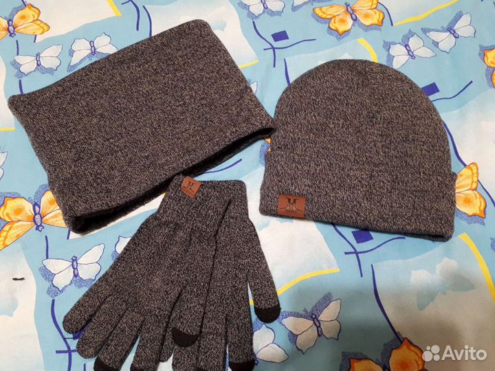 Набор шапка,шарф,перчатки