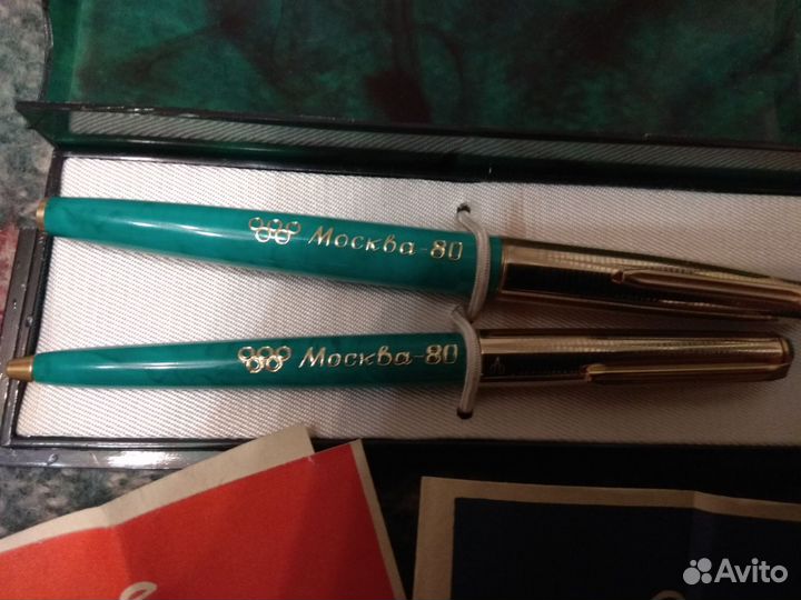 Набор Олимпиада 80 Ручка Перо и Шариковая