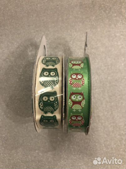 Лента декоративная для рукоделия «Совушки»