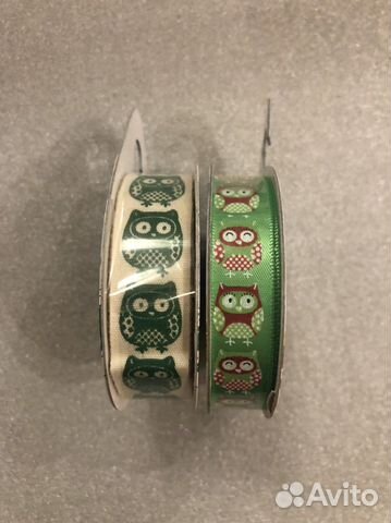 Лента декоративная для рукоделия «Совушки»