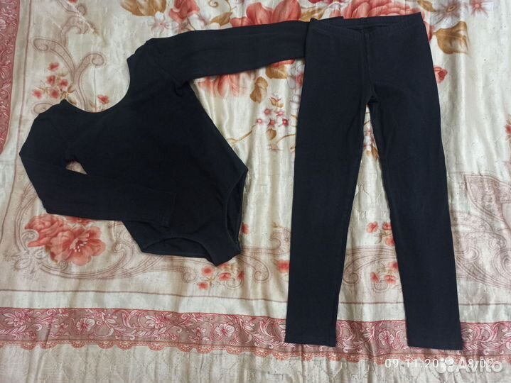 Купальник гимнастический и лосины