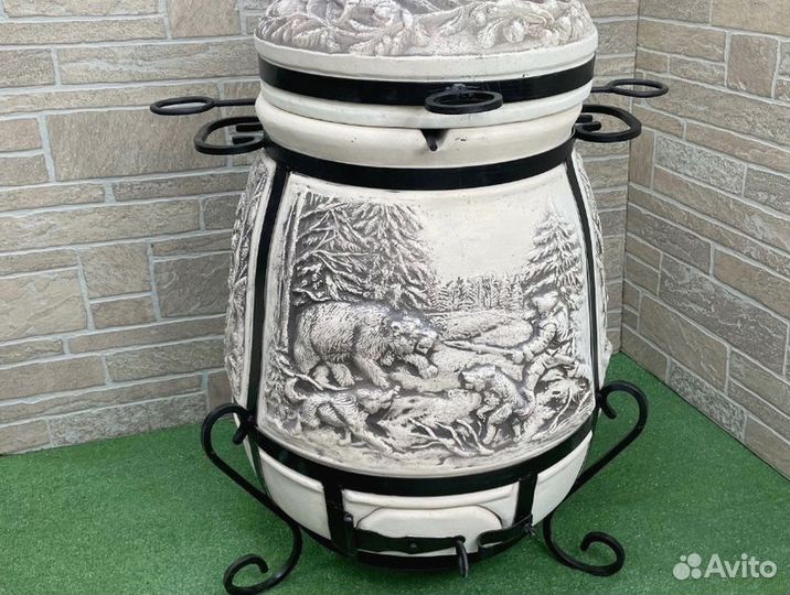 Тандыр из шамотной глины