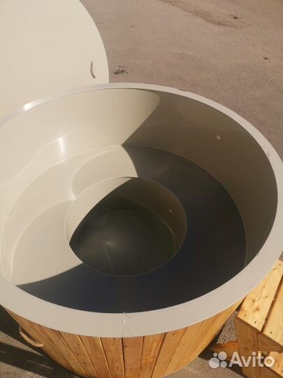 Банный чан, купель с подогревом