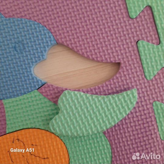 Мягкий коврик пазл детские игрушки