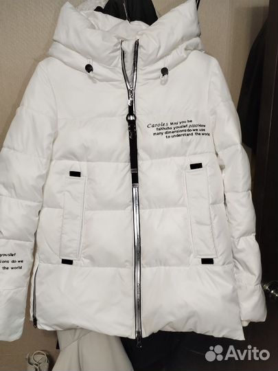 Куртка зимняя женская 42 44 размер белая