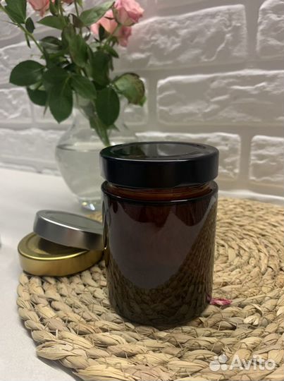 Баночки для свечей с крышкой 250 мл