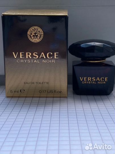 Versace crystal noir eau de toilette духи пробник