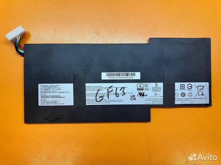 Б/У аккумулятор для MSI BTY-M6K