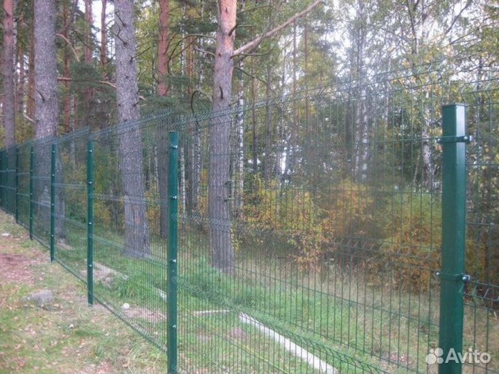 Забор из 3д сетки под ключ