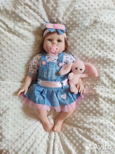 Кукла реборн, 55 см, бебиборн для девочки