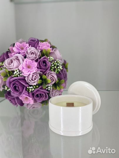 Ароматическая свеча ручной работы свечка