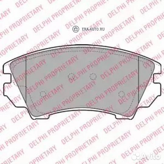 Delphi LP2081 Колодки торм.пер