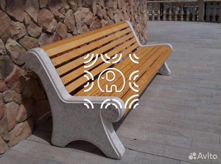 Лавочка из бетона 