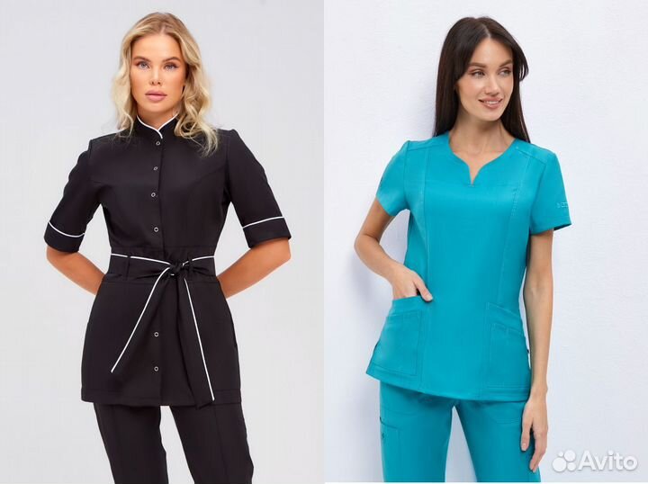 Медицинская одежда, халаты, костюмы, обувь