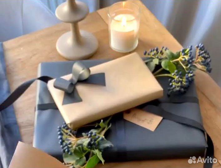 Бант бантик бумажный крафт 15шт одним лотом