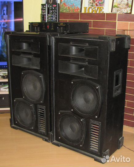 Колонки VFA 2080W Pro 2шт Усилитель звука Микшер