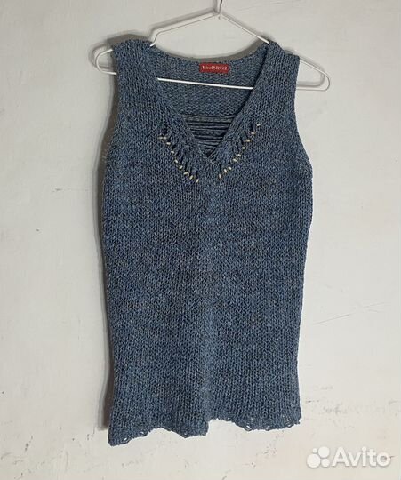 Вязанный жилет