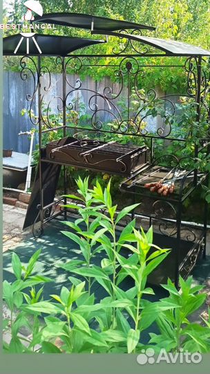 Мангал с крышей