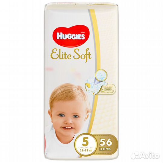 Подгузники Huggies elite soft 5