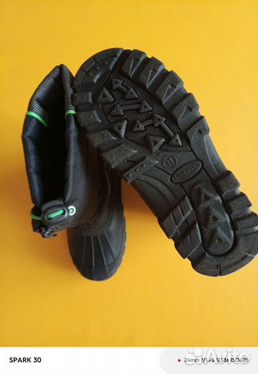 Сапоги детские резиновые утеплённые 31 размер