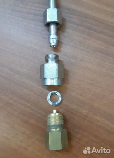 Трубки из нержавейки с переходником и адаптером