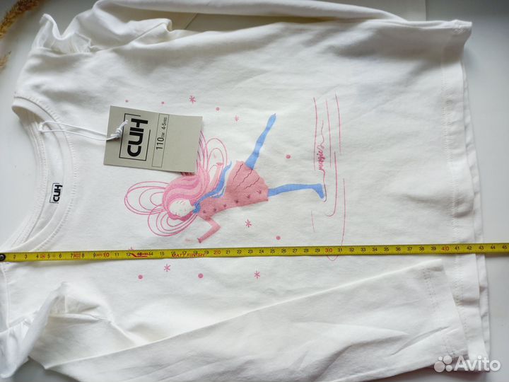 Футболки лонг для девочки 110 новые