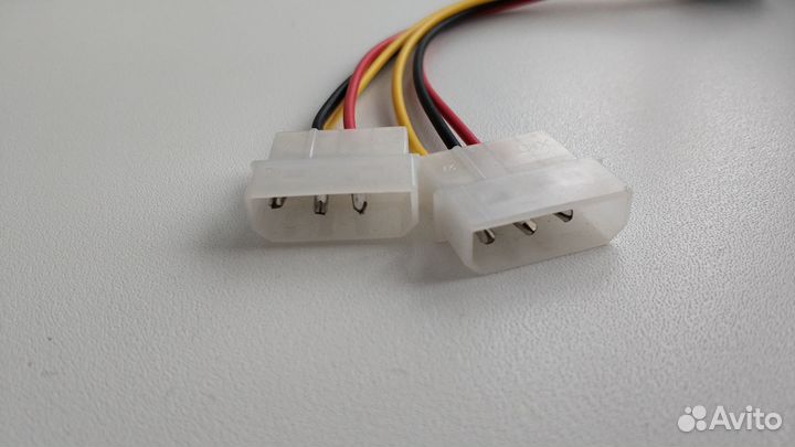 Новый Кабель питания видеокарты 6Pin- 2х4Pin Molex