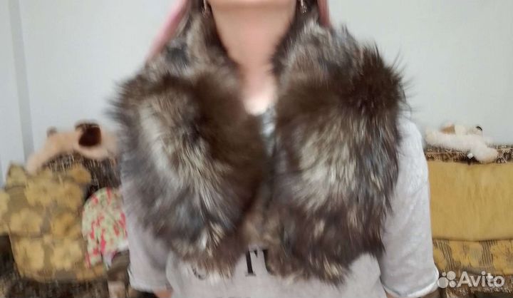 Воротник чернобурка