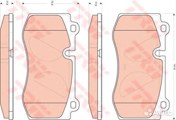 Колодки передние TRW GDB 1733 GDB1733 TRW