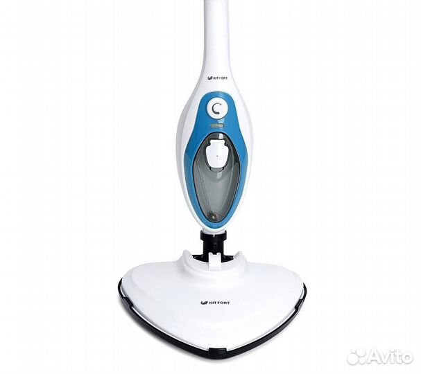 Швабра паровая Kitfort KT-1004-1 1500Вт голубой/бе