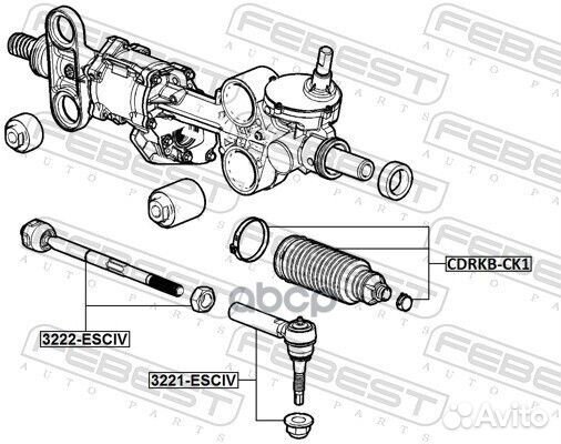 Наконечник рулевой 3221esciv Febest