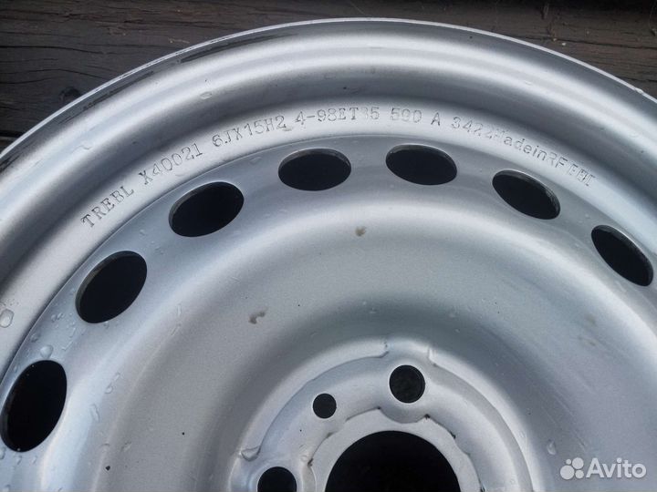 Стальные диски r15 4x98