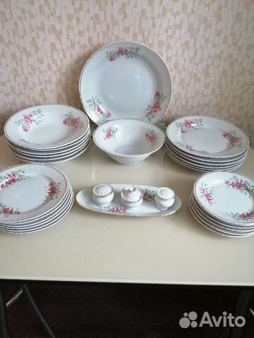 Столовый сервиз фарфор СССР