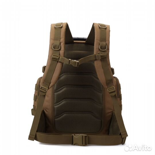 Тактический рюкзак 35л, с поясной сумкой. песок