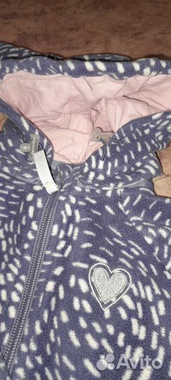 Поддева для девочки 74 размер, флис, crockid