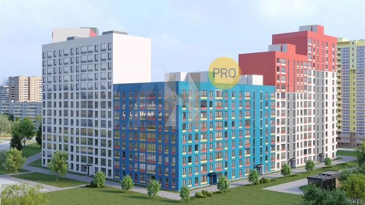 2-к. квартира, 59,6 м², 1/17 эт.