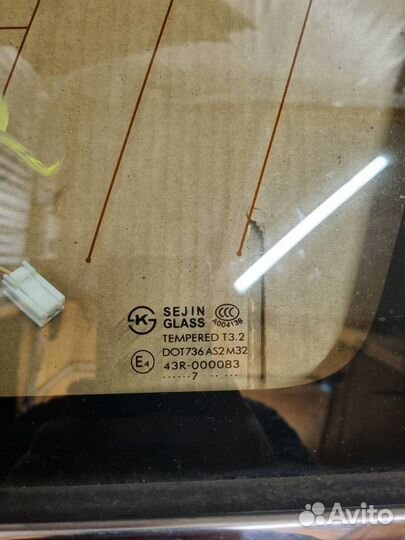 Стекло кузовное глухое правое Chevrolet Captiva